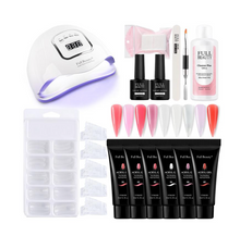 Load image into Gallery viewer, PolyGel Nail Kit with UV Lamp